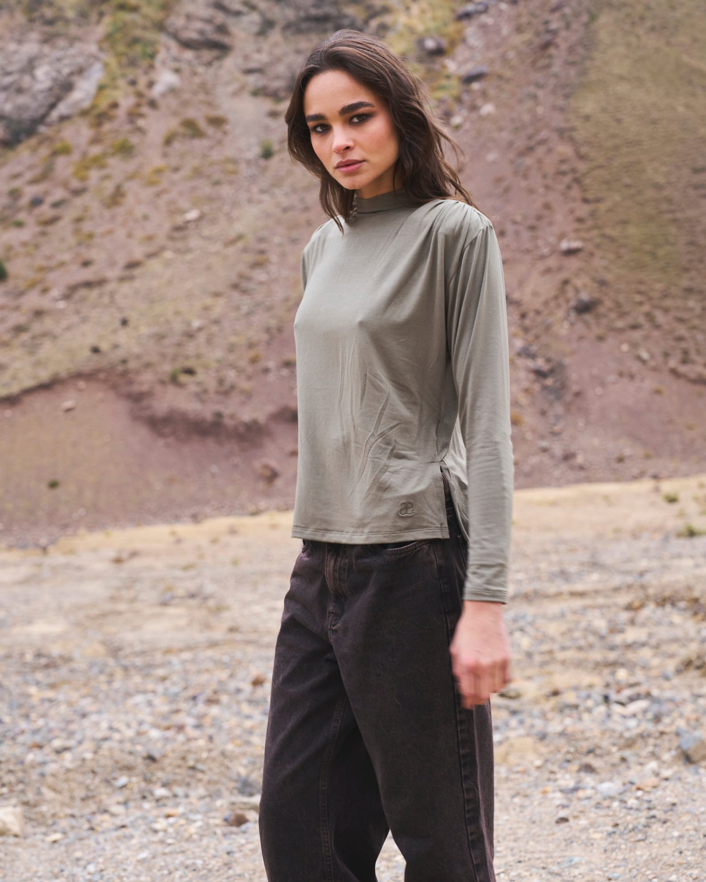 Top Alhena Verde Olivo