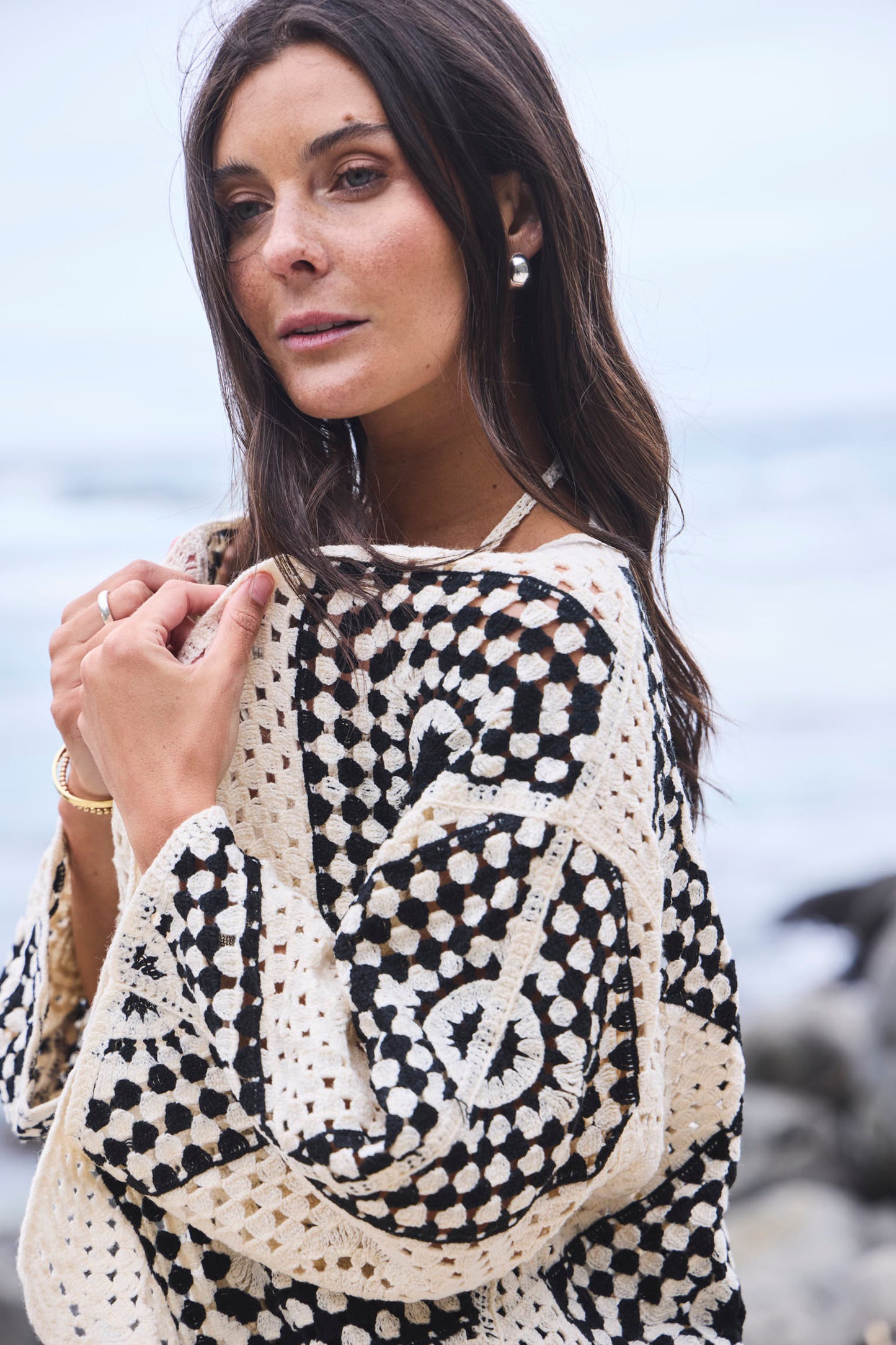 Chaleco Inda Crudo Negro