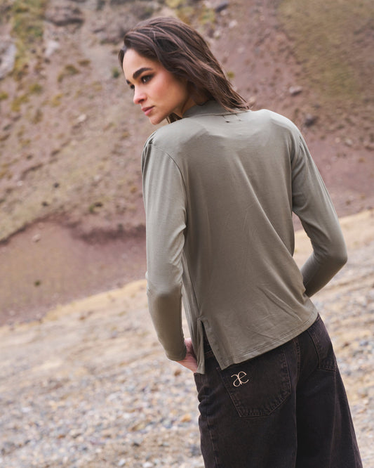 Top Alhena Verde Olivo