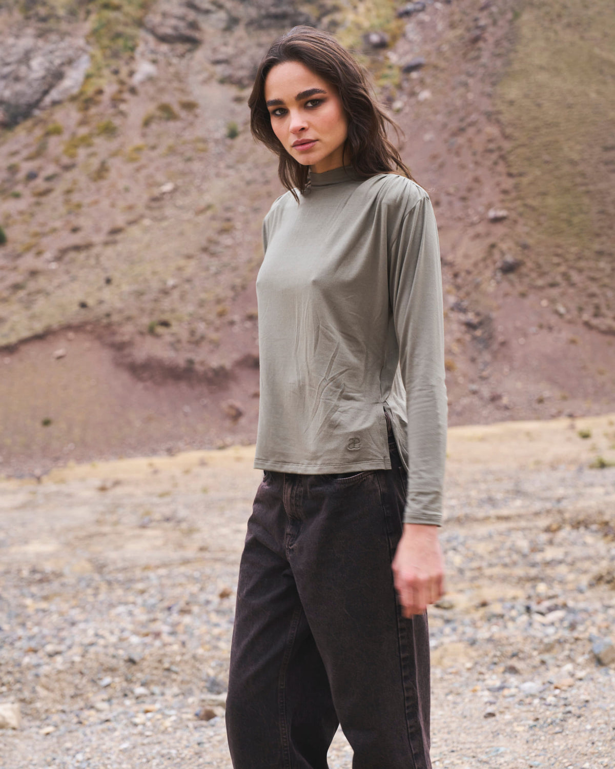 Top Alhena Verde Olivo