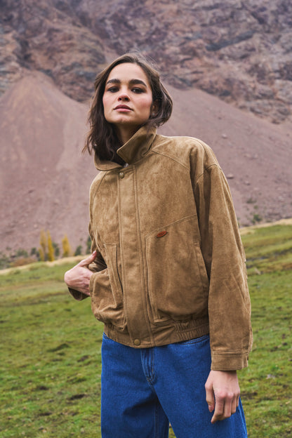 Jacket Folk Camel