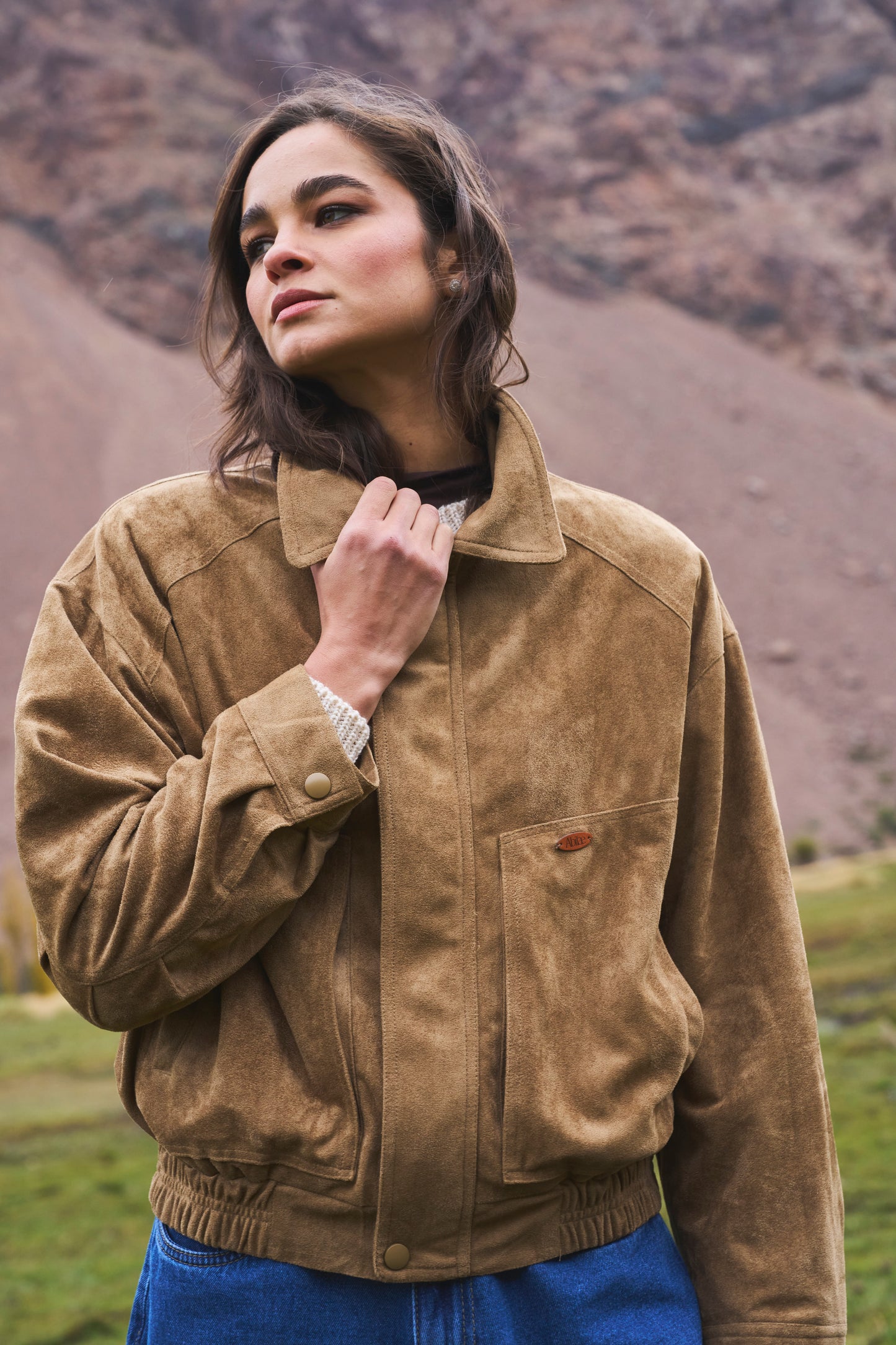 Jacket Folk Camel