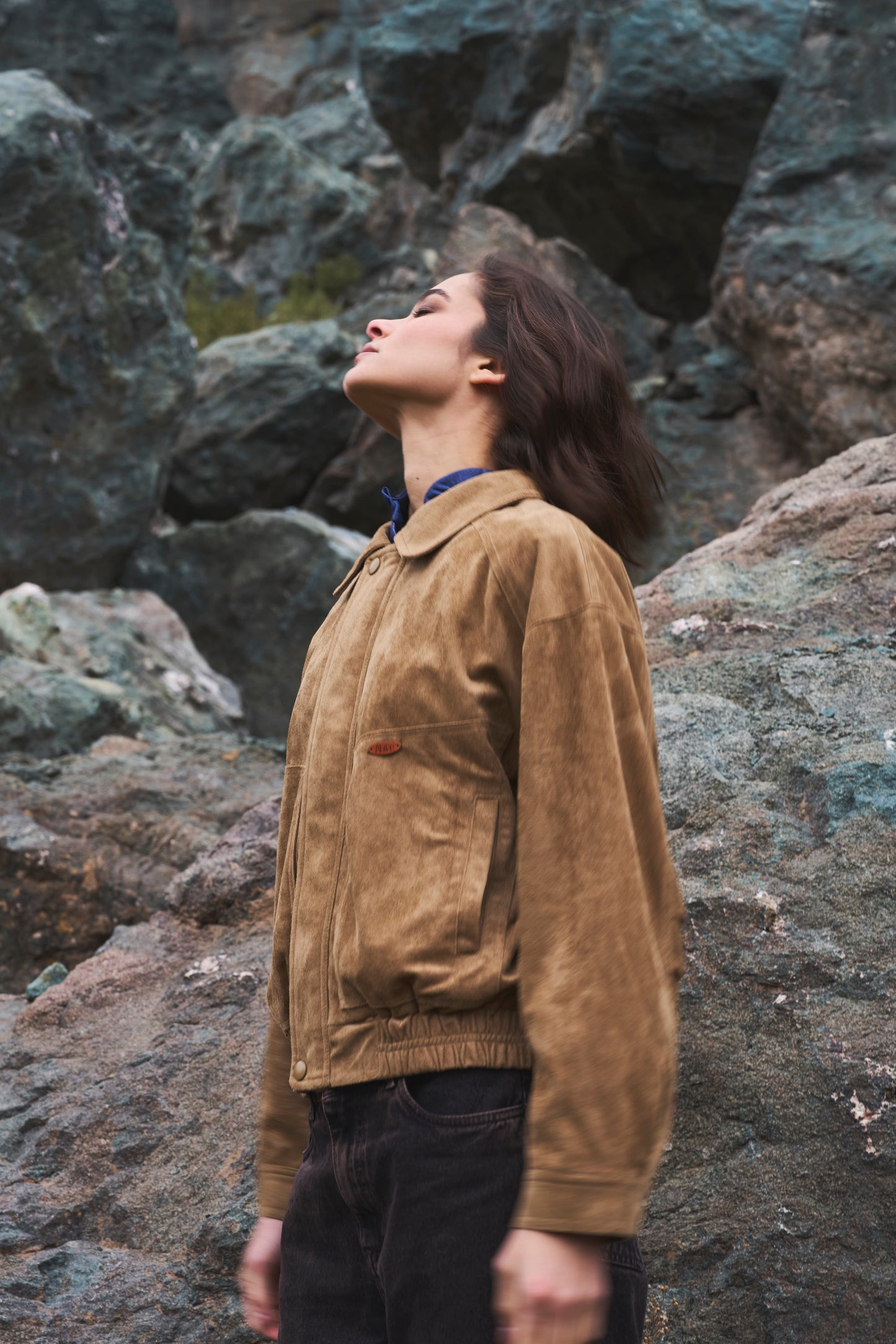 Jacket Folk Camel