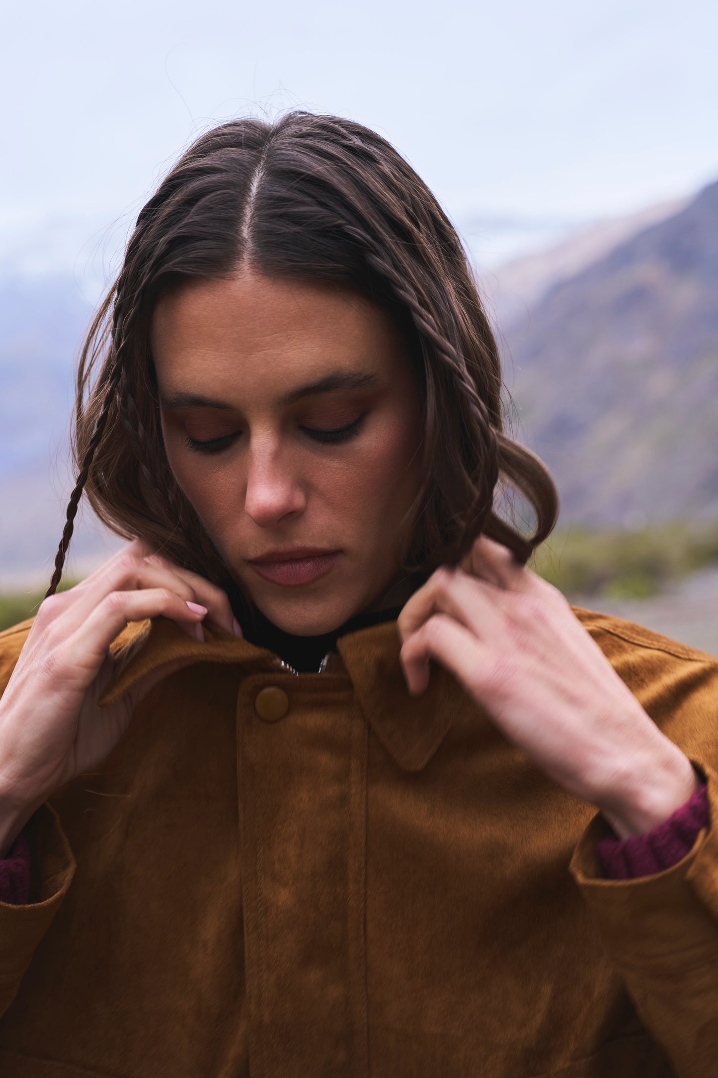 Jacket Folk Caramelo