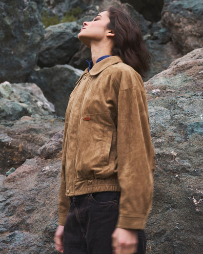 Chaqueta Folk Camel