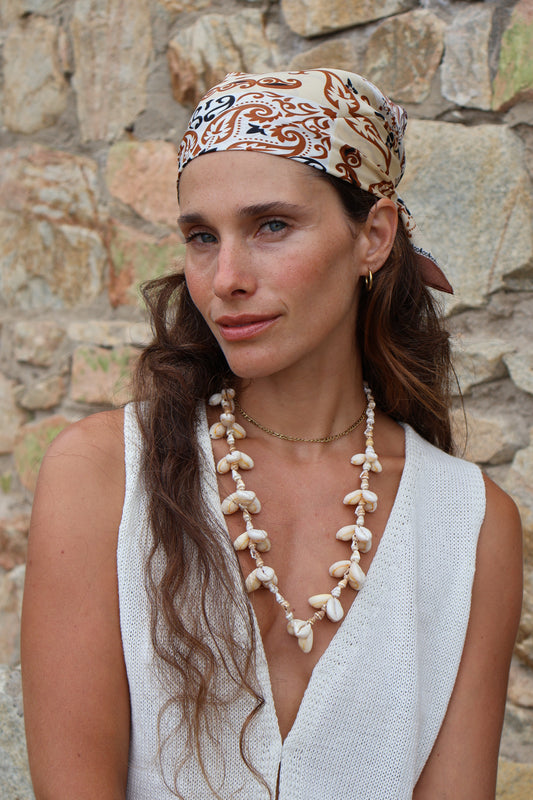 Pañuelo Rani Crema Mocca